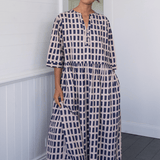 Ela Dress Block Print