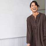 Lena Dress Coffee Check