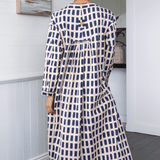 Lena Dress Block Print