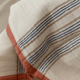 Handwoven Cotton Stole - Ivory Beige