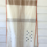 Handwoven Cotton Stole - Ivory Beige