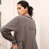 Mihi Jacket Stripe Long
