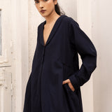 Mihi Jacket Navy Long