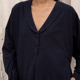 Mihi Jacket Navy Long