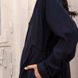 Mihi Jacket Navy Long