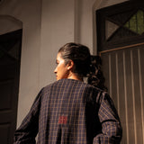 Akimi Top Navy Check