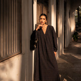 Akimi Dress Navy Check