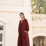 Akimi Dress Red Wine