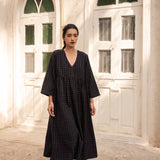 Sophia Dress Navy Check