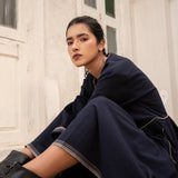 Iris Dress Navy
