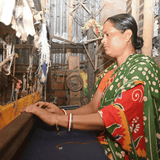 Shanti Dress Navy Motif