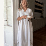 Hana Dress White Motifs