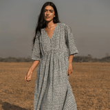 Geetha Dress Block Print