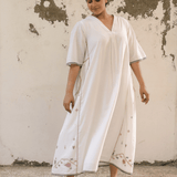 Hana Dress White Motifs