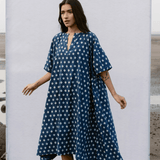 Osaka Dress Indigo Sky