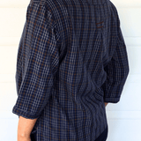 Suri Top Blue Berry Check