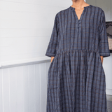 Ela Dress Blueberry Check