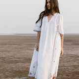 Hana Dress White Motifs