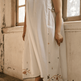 Bella Dress White Motifs