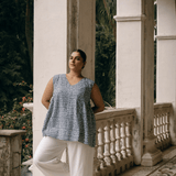 Tara Top Block Print