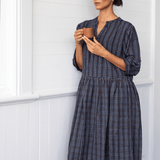 Ela Dress Blueberry Check