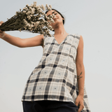 Tara Top Check Motif