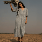 Geetha Dress Block Print