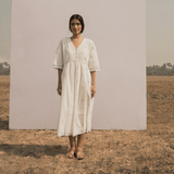 Geetha Dress White