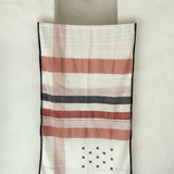 Handwoven Cotton Stole - Clay Stripe