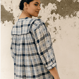 Shanti Dress Check Motif