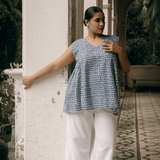 Tara Top Block Print