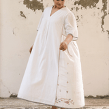 Hana Dress White Motifs