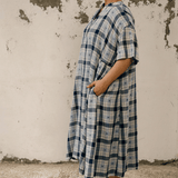 Yumi Dress Check Motif