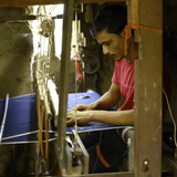 Bella Dress Navy Motifs