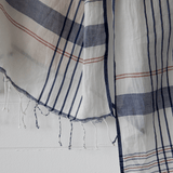 Handwoven White Stole  - Small