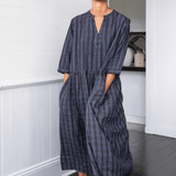 Ela Dress Blueberry Check