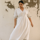 Geetha Dress White