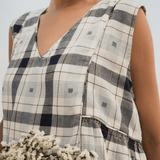 Tara Top Check Motif