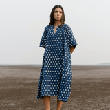 Osaka Dress Indigo Sky