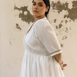 Geetha Dress White
