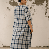 Yumi Dress Check Motif