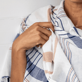 Handwoven White Stole  - Small