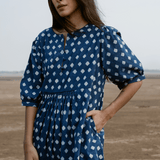 Macy Dress Indigo Sky