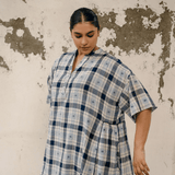 Yumi Dress Check Motif