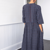 Ela Dress Blueberry Check