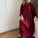Iris Dress Red Wine