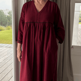 Sophia Dress Red Wine