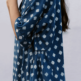 Osaka Dress Indigo Sky