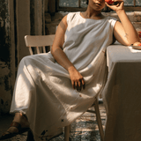 Bella Dress White Motifs