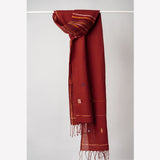 Lumina Sheer Summer Stole - Red